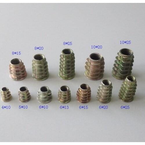 M4 m5 m6 m8 m10 furniture nuts Zinc alloy color plating
