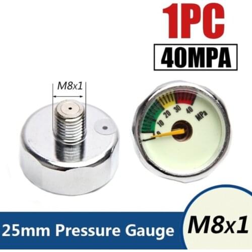 Pcp mini pressure gauge m8*1 30mpa 40mpa