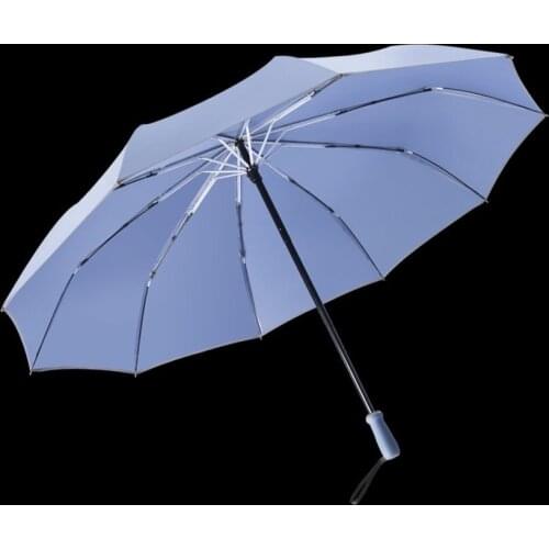 Fashion Reflective Umbrella Black Fishing Waterproof Windproof Umbrella Outdoor Strong Big Guarda Chuva Rain Gear EH50UM