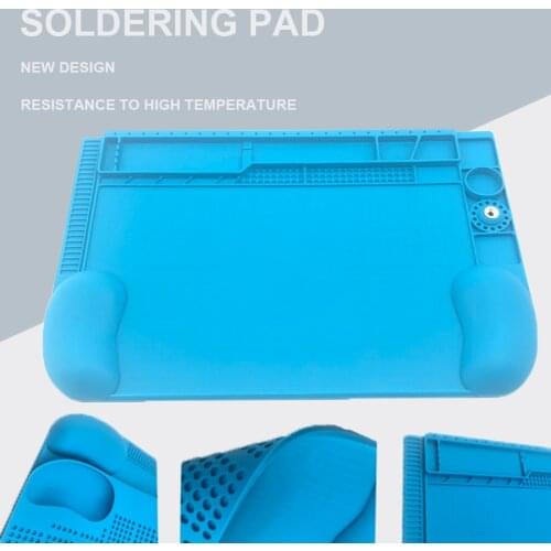 New design 45*35cm BGA Heat Insulation Silicone Soldering Pad Repair Maintenance Platform Desk Mat High temperature resistant