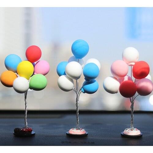 Charming Auto Ornaments Multicolour Lovely Balloon Car Decoration Mini Console Dashboard Decoration Car Interior Supplies