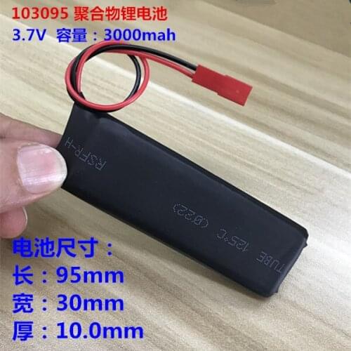 3.7V polymer lithium battery 103095 3000mAh suitable for camera video surveillance lithium battery charging
