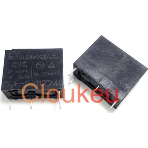 Relay SJE-S-105DM 112DM 124D 5V 12V 24V 3A 5A 4pin 5pin HF33F