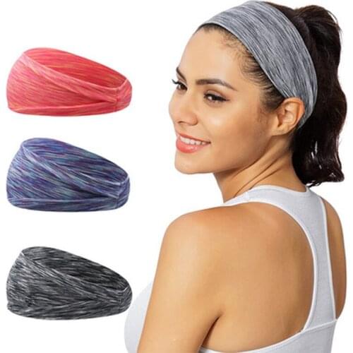 Sport Headband Running Fitness Sweatband Elastic Absorbent Sweat Cycling Jog Tennis Yoga Gym Head Band Hair Bandage Men Women