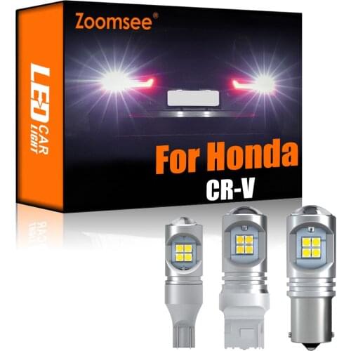 Zoomsee 2Pcs White Reverse LED For Honda CR-V CRV I II III IV V MK 1 2 3 4 5 1995-2020 Canbus Exterior Backup Rear Bulb Light