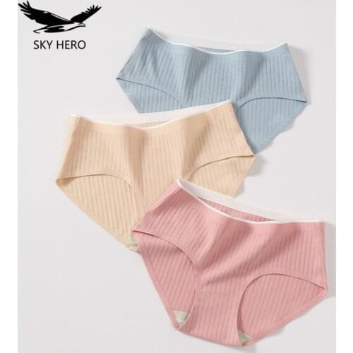 3pcs/Lot Cotton Panties with Filter Underwear Women Shorts Female Briefs Breathable for Lady Girls Panty Adult Underpants