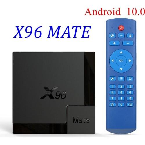 20PCS Android 10 X96 Mate TV Box Allwinner H616 Quad Core 4GB 32GB 64GB 2.4G&5G Dual Wifi BT 5.0 4K Ultra HD Media Player