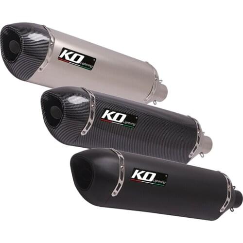 Universal 38-51mm Motorcycle Exhaust Muffler Pipe Stainless Steel Escape with Removable DB Killer Street Bike Dirt Bike 570mm