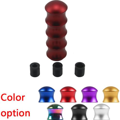 Universal Aluminum 118mm Gear Shift Knob Manual Transmission Shifter Lever Knob Gear Bamboo Style Car Accessories