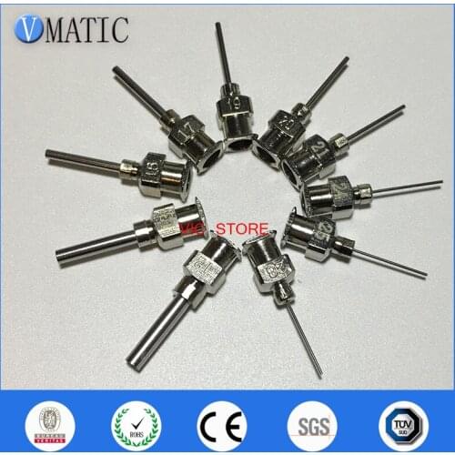 High Quality All Metal Stainless Steel Dispensing Needle 1/2 Inch Tip Hysol Dymax Efd Fisnar 10Pcs