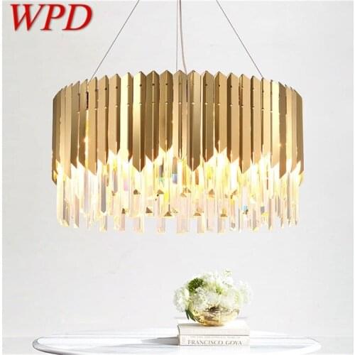 WPD Pendant Light Postmodern Luxury Gold LED Lamp Fixture Decorative For Home Dining Living Room