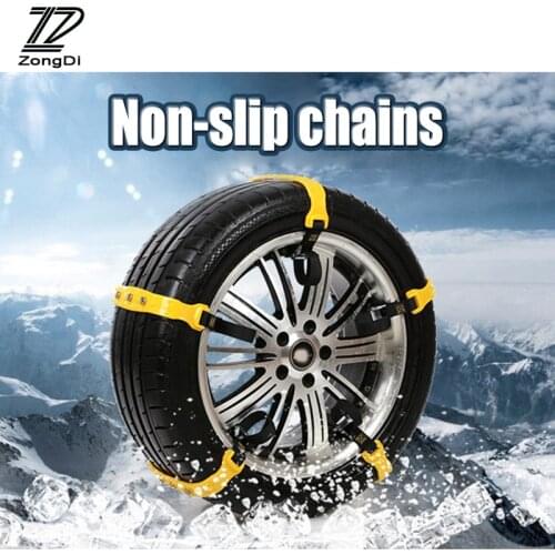 ZD 10X Car Wheel Tyre Anti-skid TPU Chains 37 x 4.7cm For Volvo xc90 v70 Kia rio ceed sportage Mini cooper Infiniti accessories