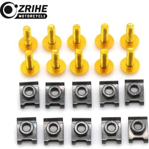 10 PCS Motorcycle Fairing Bolts Kit Screws Fastener Clips Spring Nut For BMW F800 R1150 GS Adventure S1000R/RR S 1000 R 1000 RR