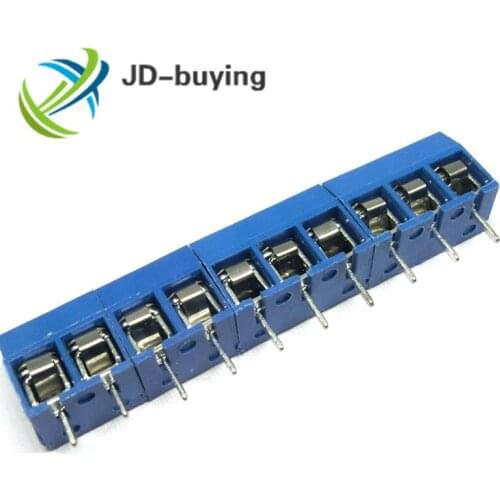 100PCS/LOT KF301-10P KF301-5.0-10 KF301 Screw 10Pin 5.0mm Straight Pin PCB Screw Terminal Block Connector