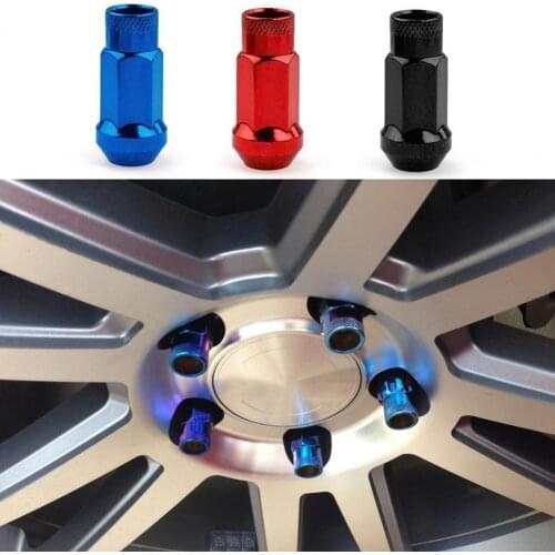 20Pcs Modified Universal High Hardness Wheel Nuts Outer Hexagon Racing Screws
