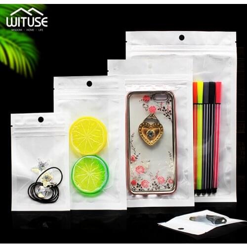 50/100pcs Translucent quality plastic Self Seal With sealing strip Gifts Bag & Pouch Jewelry & electronic product Packaging Bag