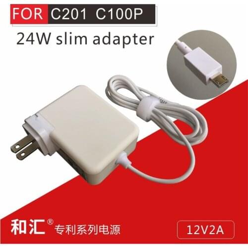 12V2A 24W AC Laptop Power Adapter Portable Travel Charger for Asus Chromebook Eeebook C100P C100