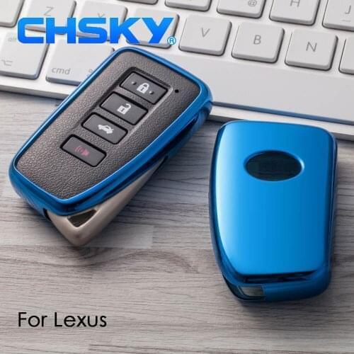 CHSKY Car Styling TPU Car Key Case Shell For Lexus NX GS RX IS ES GX LX RC 200 250 Car key Cover Case Car Styling Accessories