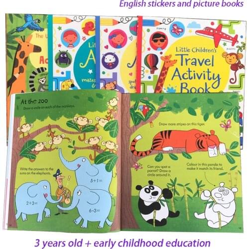 Baby Sticker Book Travel Portable Toy Puzzle Concentration Training Journey Childrens Maze Game 3 Years Old+ Early Education