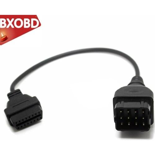 OBD2 Truck Diagnostic Cable Working Gaz 12pinfor 16 PIN Female to Male 12 pin OBDII DLC 16 Pin Converter Cable gaz 12pin
