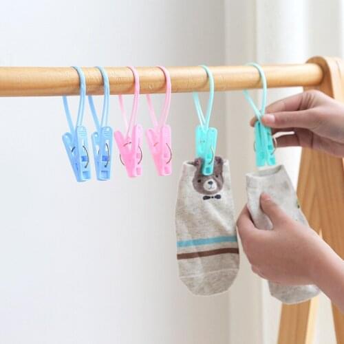 Home Furnishing 12pcs Sling Clip Clothespins Clothespins Plastic Underwear Clips Windproof Tie Clips