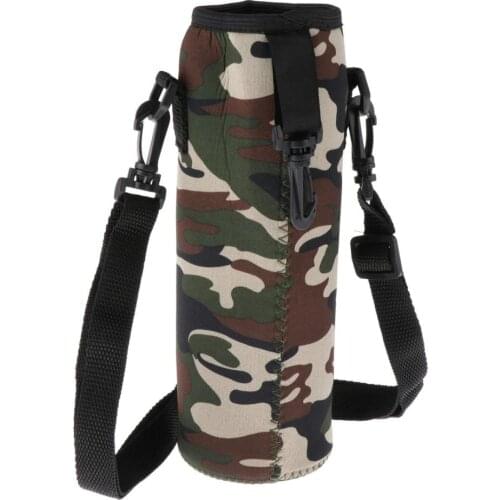 Travel Sports Water Bottle Pouch Cover Neoprene Insulated Cooler Case Holder