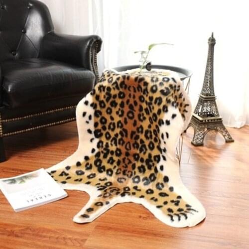 Leopard Shape Skin Carpet Cheetah Zebra Simulation Leather Mat Living Room Bedroom Coffee Table Decorative Carpet Home Textile