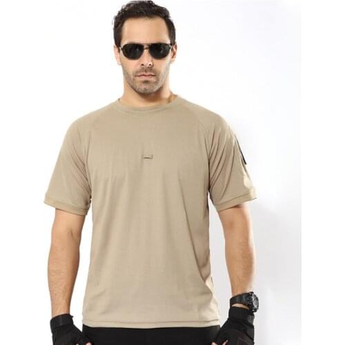 Summer New Fashion Military Camouflage T Shirt Men Breathable Quick Dry US Combat Short Sleeve Tops Outwear T-shirt for Men 5XL