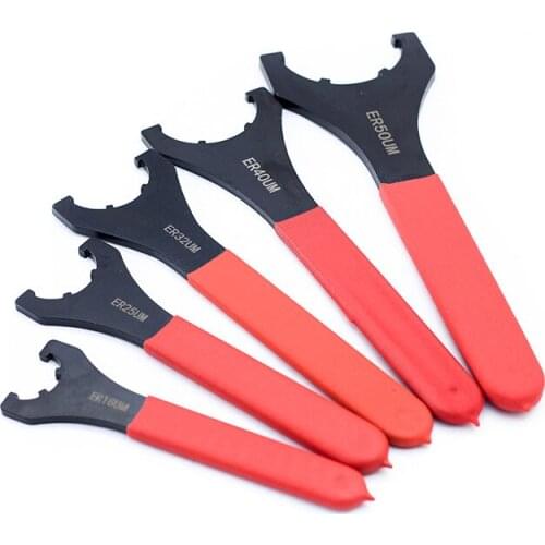 1pcs Hook/O/M/UM Type ER Wrench ER11/16/20/25/32 ER Collet Chuck Nut Spanner End Milling Bit Holder CNC Lathe Tools