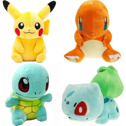 Charmander Squirtle Bulbasaur Plush Pokemon Peluche Toy Pikachu Eevee Stuffed Doll Snorlax Gengar Charizard Blastoise Cute Gift