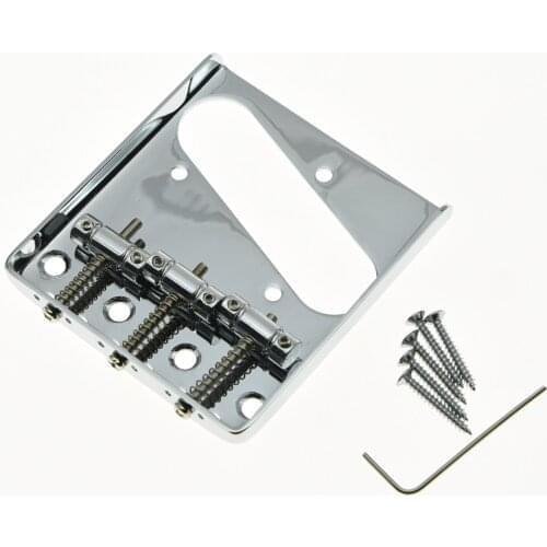 KAISH Vintage TL Style Guitar Bridge Chrome for TL Guitar