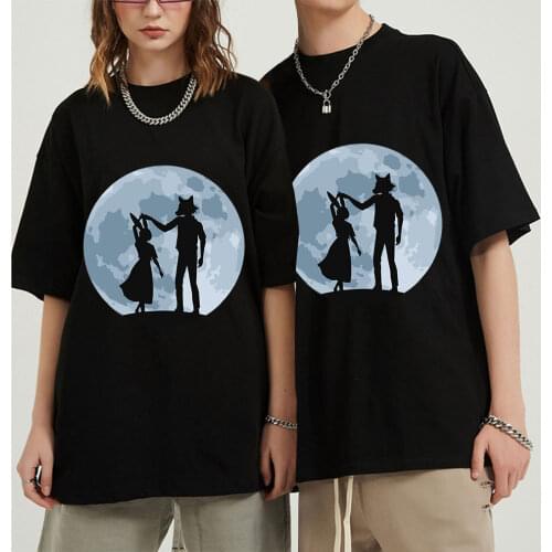 Kawaii Legoshi Beastars Wolf T Shirt Men Cotton Japan Anime Manga Tee Tops Crew Neck Short Sleeve Printed T-shirt Merch Gift