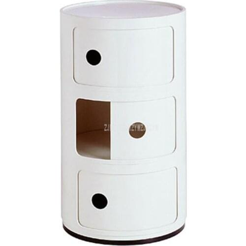 Minimalist 3 Layer Nightstands Nordic Modern ABS Living Room Bedroom Bedside Cabinet Simple Bedside Storage Cupboard Furniture