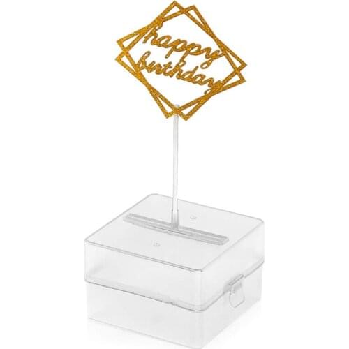 Reusable Money Pulling Box Happy Birthday Cake Money Pull Box for Party Deco