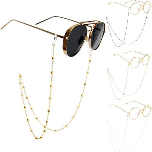 Fashion Sunglasses Reading Chic Eyeglass Chains Long 1PC Gold Silver Glasses Chain Unisex Eyewears