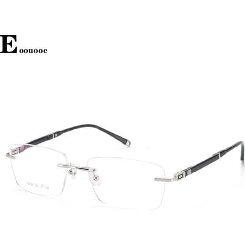 Aluminum Magnesium Glasse Frame Square Opticas Men Glasses Fashion Eyeglasses