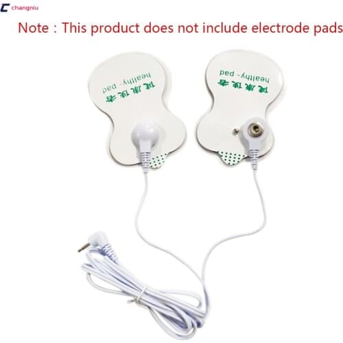 Wholesale 100pcs DC 2.5MM 2 in 1 Head electrode wires /cable for digital therapy machine ,tens machine ,slimming massager