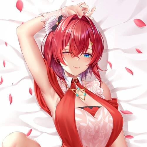 Original vtuber sexy Ange Katrina Anime Dakimakura Hugging Body PillowCase Japanese Otaku Pillow Cover