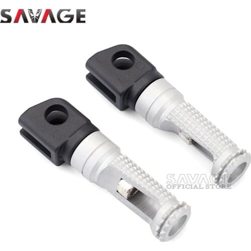 Rider Front Foot Pegs For KAWASAKI Z900 Z750 Z600 Z400 Z300 Z250 SL Z125 PRO Z900RS Z750S Motorcycle Footrest Rest Pedal Adapter