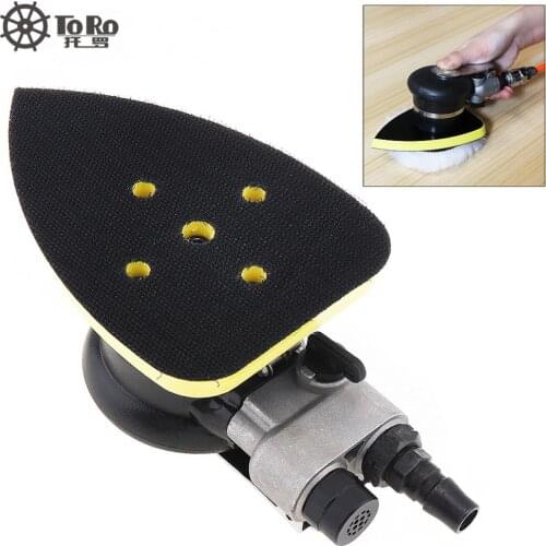 Precision 5 Inch 12000RPM Triangle Pneumatic Tool Grinder Machine with Hairy Plate Safety Control Valve for Iron Tire Grinding