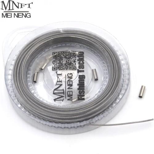 MNFT 1PC*Fishing Wire 10m Stainless Steel Line 7*7 Strands 80LB,1*7 Strands 40LB Trace with Coating Wire Leader