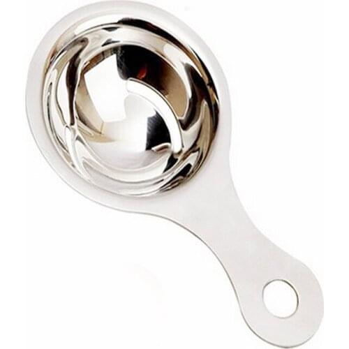 Long Handle Egg Divider Baking Cooking Egg Tools Kitchen Gadgets Egg Separator Stainless Steel Egg Yolk White Separator Filter