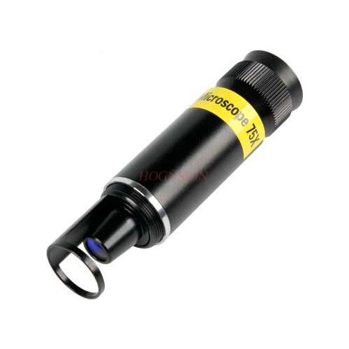 Magnifying equipment 75x magnifying glass portable microscope metal optical glass lens times clear hand-held