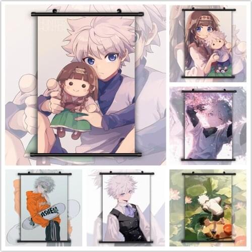 WTQ Hunter X Hunter Alluka Killua Zoldyck Canvas Painting Anime Poster Wall Decor Wall Art Picture Decor for Living Room Decor