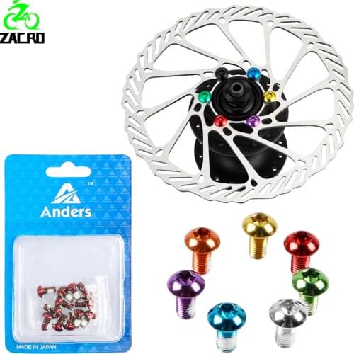 Zacro 12PCS Bicycle Brake Disc Bolts Screw Torx Bolts T25 M5x10mm MTB Bike Alloy Steel Brake Rotor Bolts Bicycle Accessories