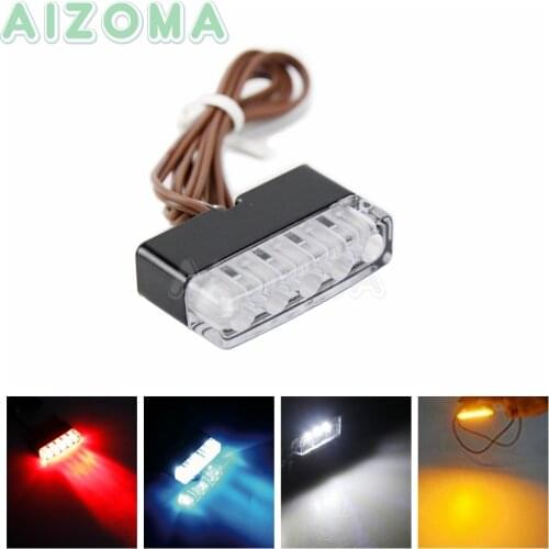 Motorcycle Rear Marker License Plate Light For Kawasaki Honda Yamaha Suzuki 12v LED Turn Signals Indicators Blinker Lamp