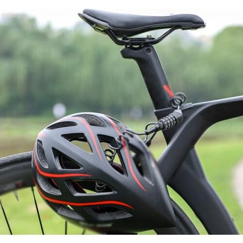 Bicycle Lock Motorcycle Helmet Lock Anti-theft Small Portable Password Steel Cable Lock Mountain Bike Riding Equipment