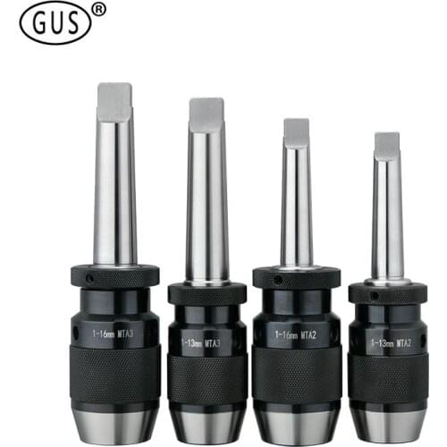 Morse Drill Chuck MTA2 MTA3 1-13 1-16 LAPU13 LAPU16 Self‑Locking Hand Tools Quick Change Adapter One-Piece Light Drill Chuck