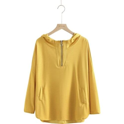 Plus Size XL-4XL Womens Drop Shoulder Autumn Hoodie Long Sleeved Grey Black Casual Pullovers Large Size Drop Shoulder Outerwear