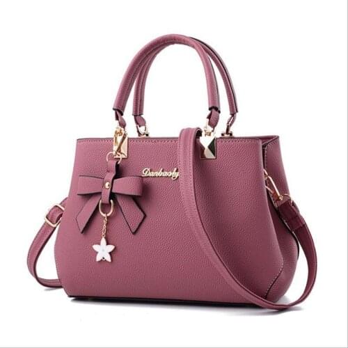 New 2021 Elegant Shoulder Bag Women Designer Luxury Handbags Women Bags Bow Sweet Messenger Crossbody Bag